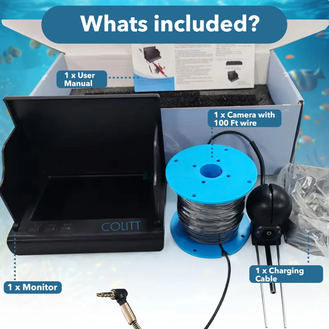 Colitt fiskekamera med 30 meter kabel