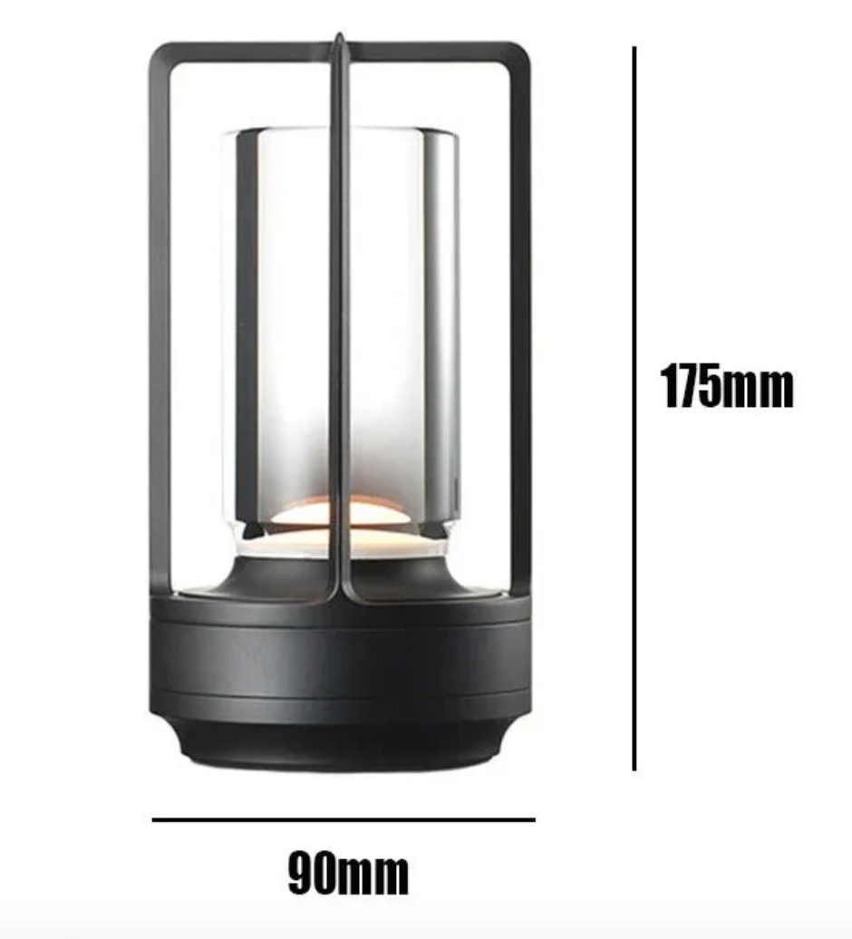 Lumière d'Orée - trådløs designlampe i krystall og metall