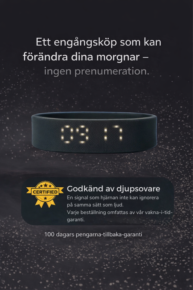 Vibrerende vækkeursarmbånd
