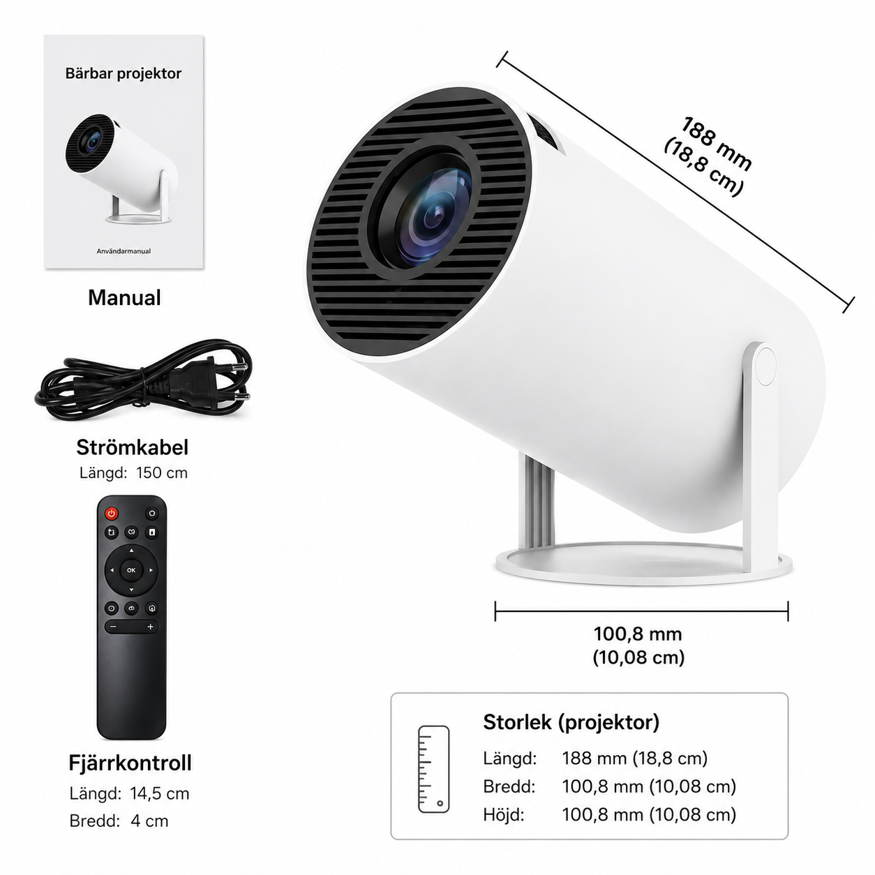 HY300 Smart Projektor