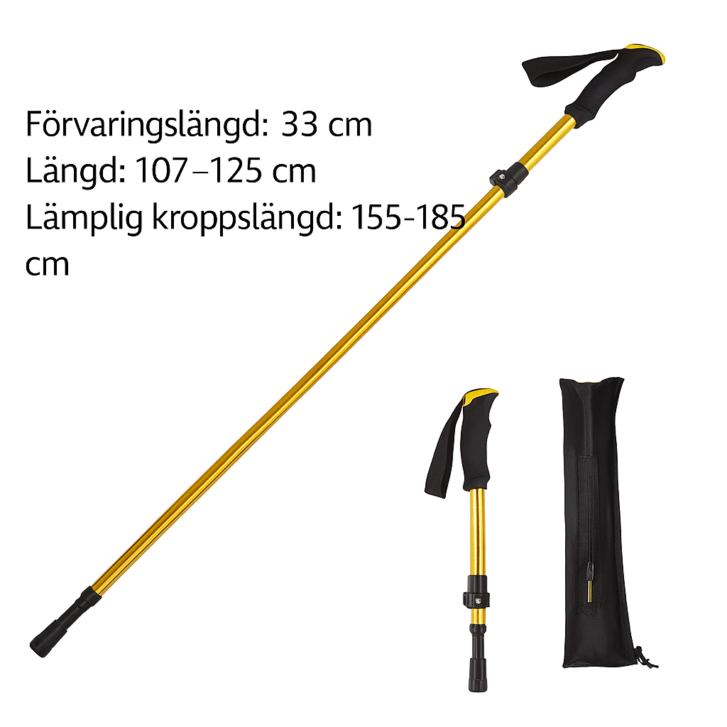 Kokoontaitettavat kävelykepit