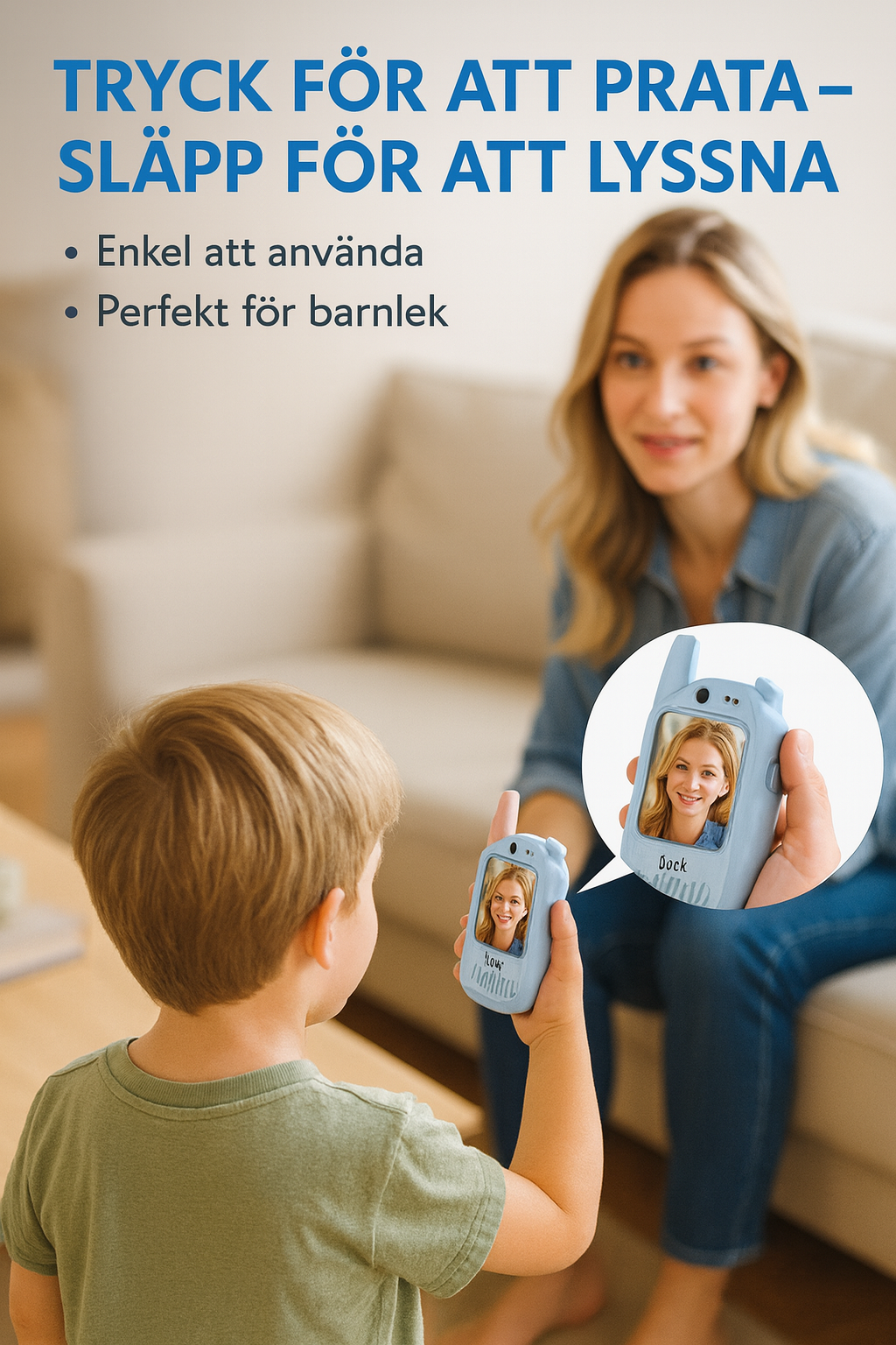 Video Walkie Talkies – med kamera & röstfilter (2-pack)