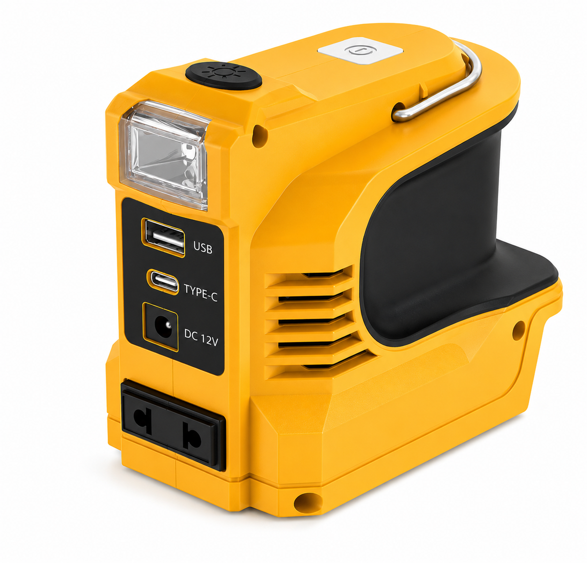 Portabel Batteriinverter 220W – Reservkraft för Makita, DeWalt, Milwaukee & Bosch