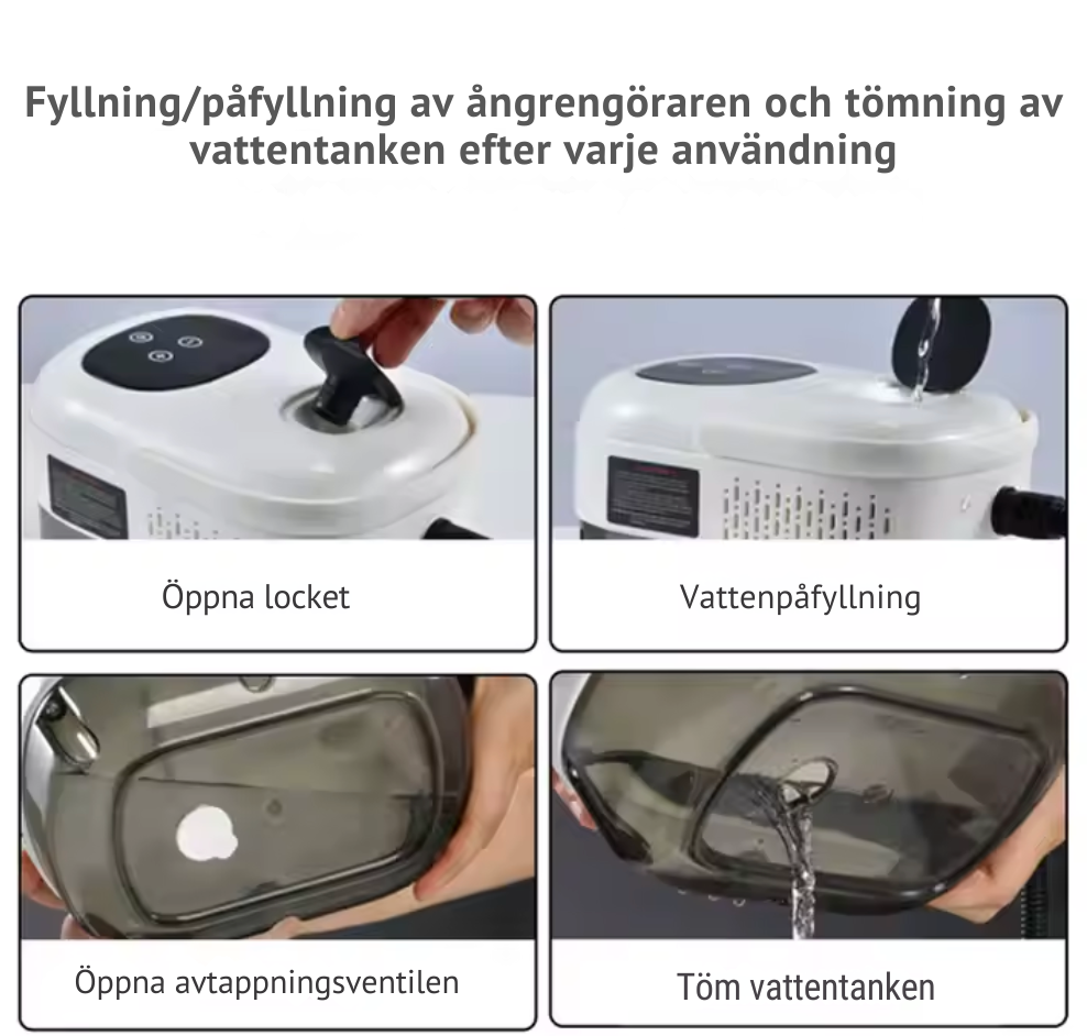 Steamster Pro 105 ° C - Steam Cleaner 3 bar