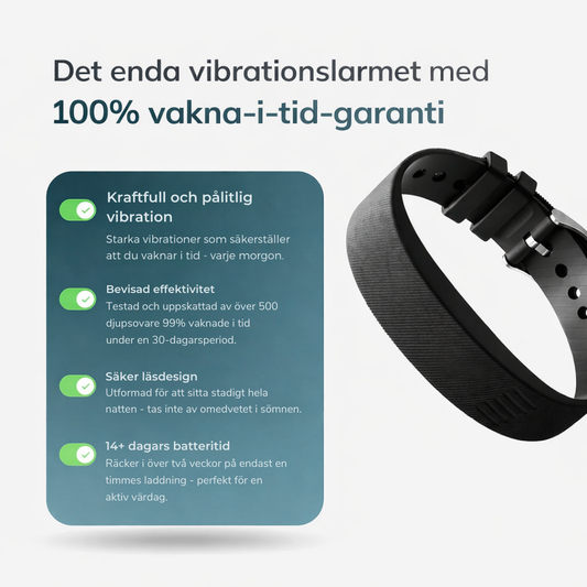 Vibrerende vækkeursarmbånd