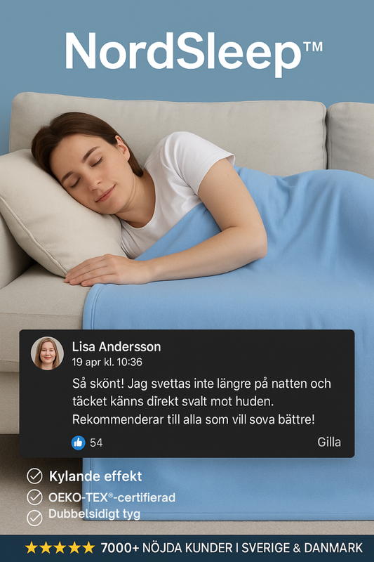 Kyltäcke med Japansk Arc-Chill Teknologi & Mjuk Bambu – NordSleep™ Premium 150×200 cm