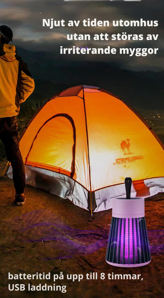 Anti-mygglampa med elchock sladdlös