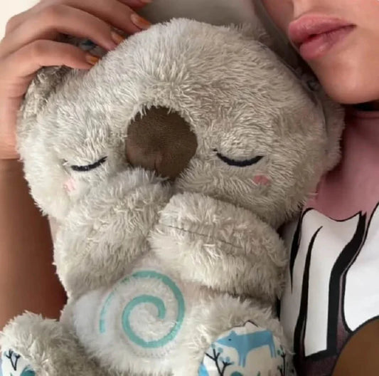 Trendande Koala och Stitch med lugnande andetag och musik
