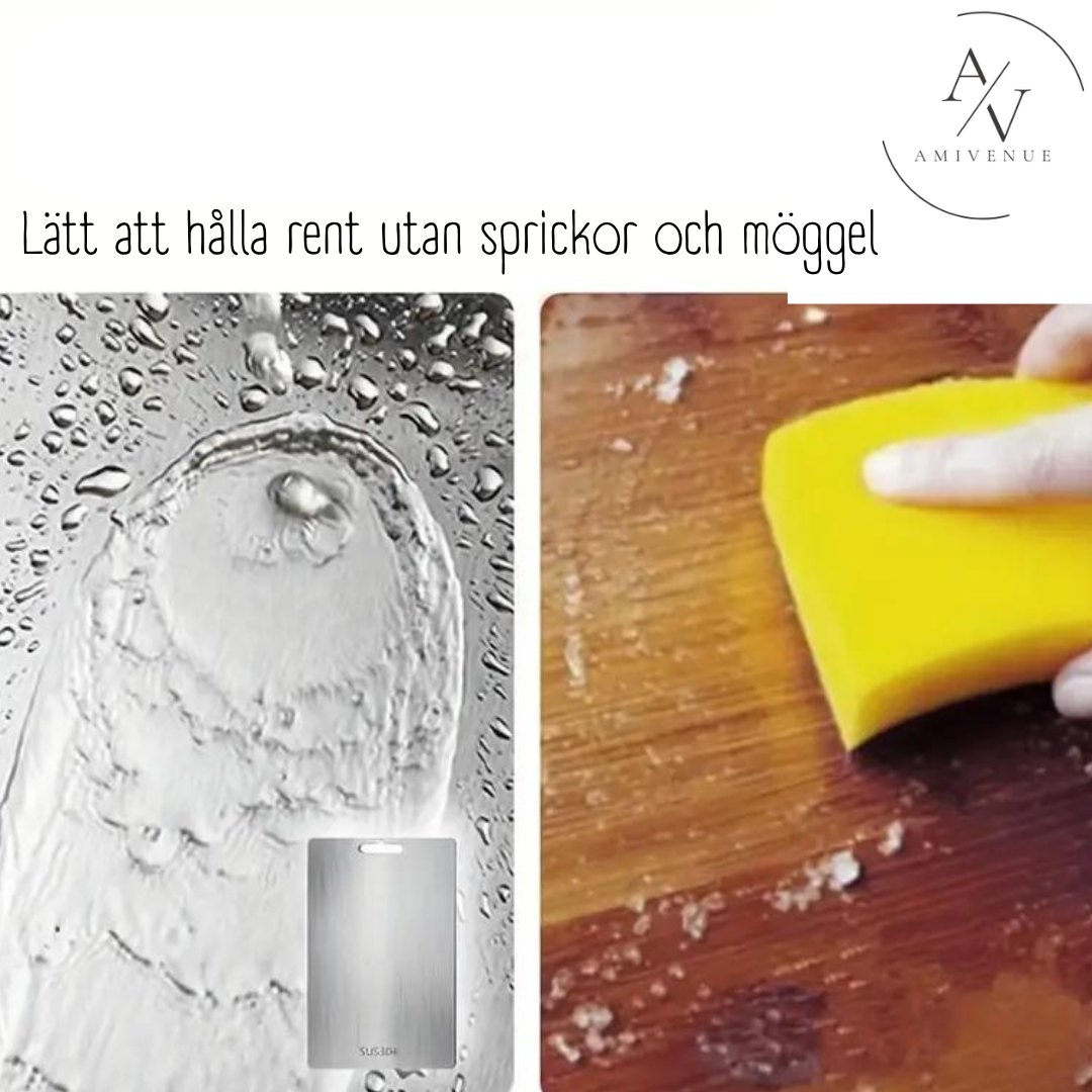 Rostfri skärbräda, hygienisk skärplatta, matlagningsyta i rostfritt stål, skärbräda i rostfritt material, hållbar köksbräda i stål, köksbräda i rostfritt stål, slitstark skärbräda i stål, ergonomisk skärbräda, rostfri köksplatta, skärbräda för kök i stål, bakterieresistent skärbräda, rostfri matlagningsyta, lätt att rengöra skärbräda, non-stick skärbräda i stål, premium skärbräda i rostfritt stål, mogel, trä, bambu skärbrda