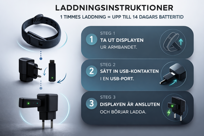 Vibrerende vækkeursarmbånd