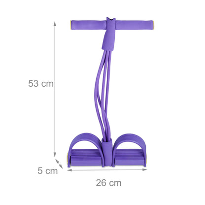 Multifunktionellt träningsband med fotloop för effektiv helkroppsträning