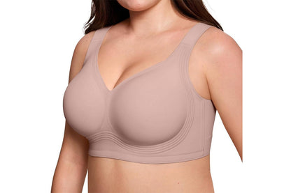 Extra Comfort – Bygellös Push-Up BH med Lyft & Djup V-ringning