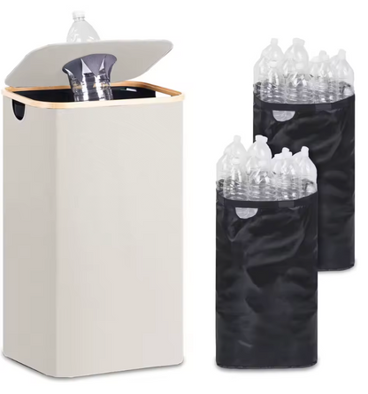 Lupaus- & 100 litran kierrätysastia pestävillä sisäpusseilla