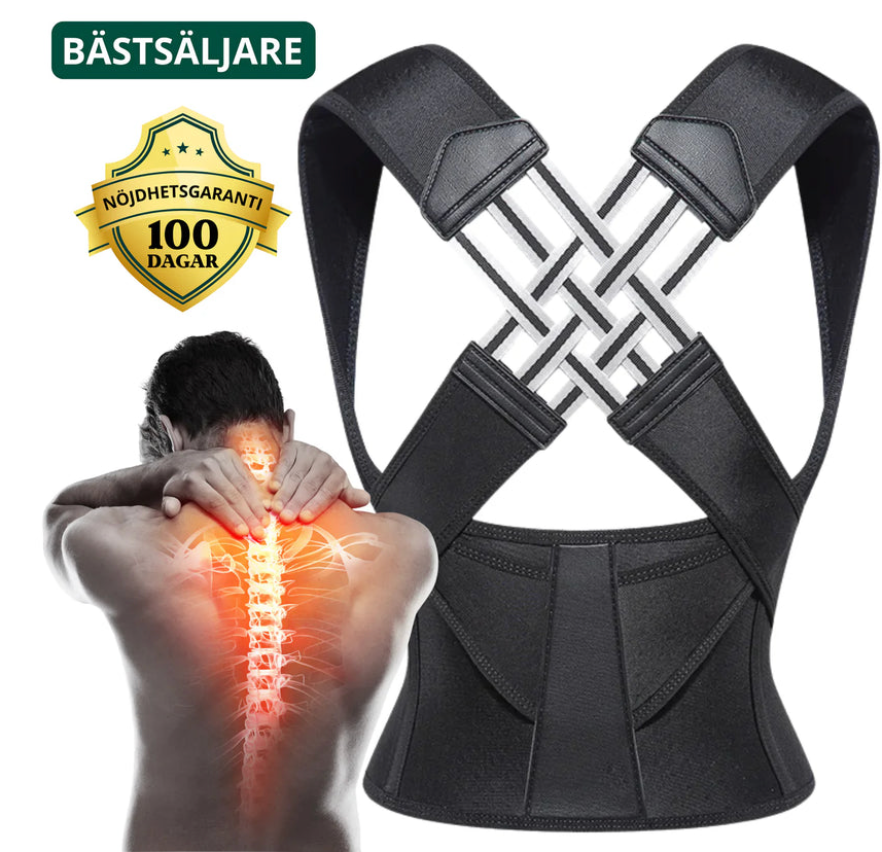 Rygghållare - Lindrar ryggont och förbättrar hållningen