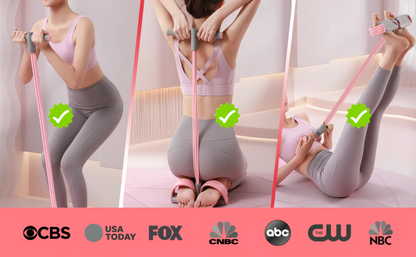 Multifunktionellt träningsband med fotloop för effektiv helkroppsträning