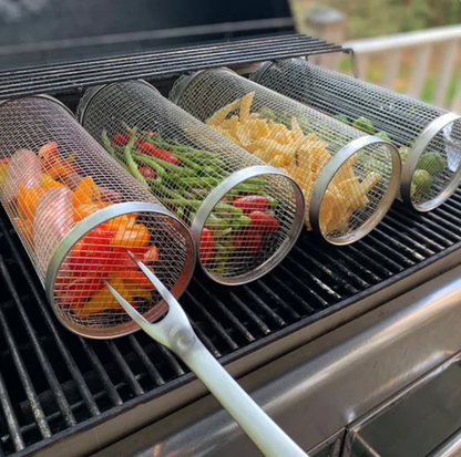 Grillkurv 360° – Roterende Grillkurv i Rustfrit Stål