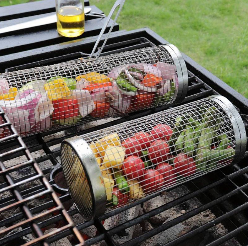 Grillkurv 360° – Roterende Grillkurv i Rustfrit Stål