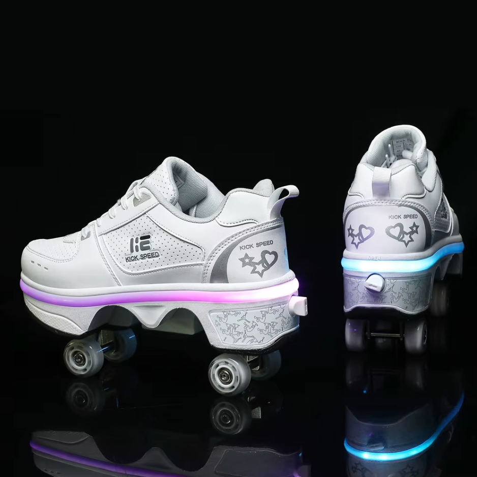 Sneakers med hjul – GlideStep 2-i-1 rullesko