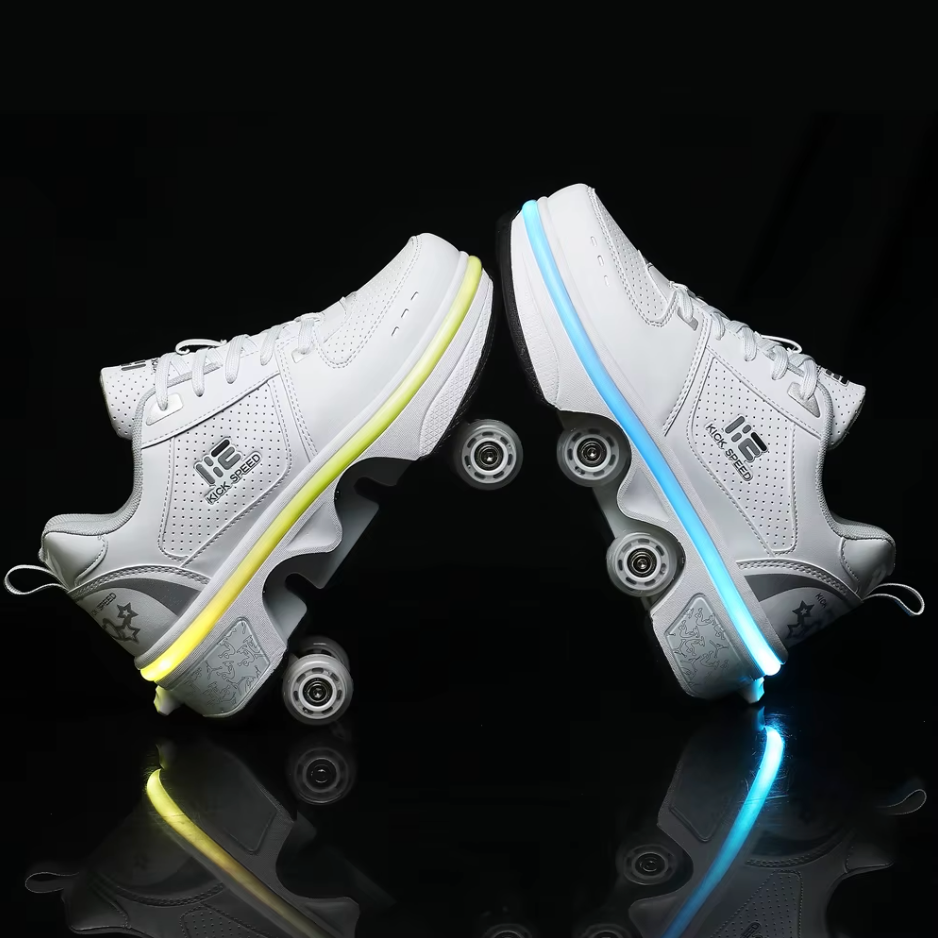 Sneakers med hjul – GlideStep 2-i-1 rullesko