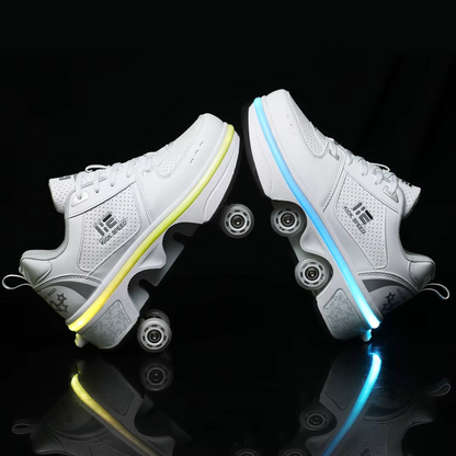 Sneakers med hjul – GlideStep 2-i-1 rullesko