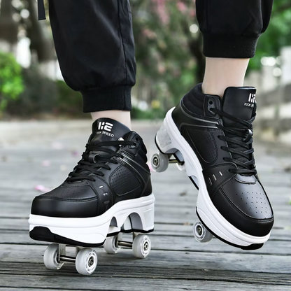 Sneakers med hjul – GlideStep 2-i-1 rullesko