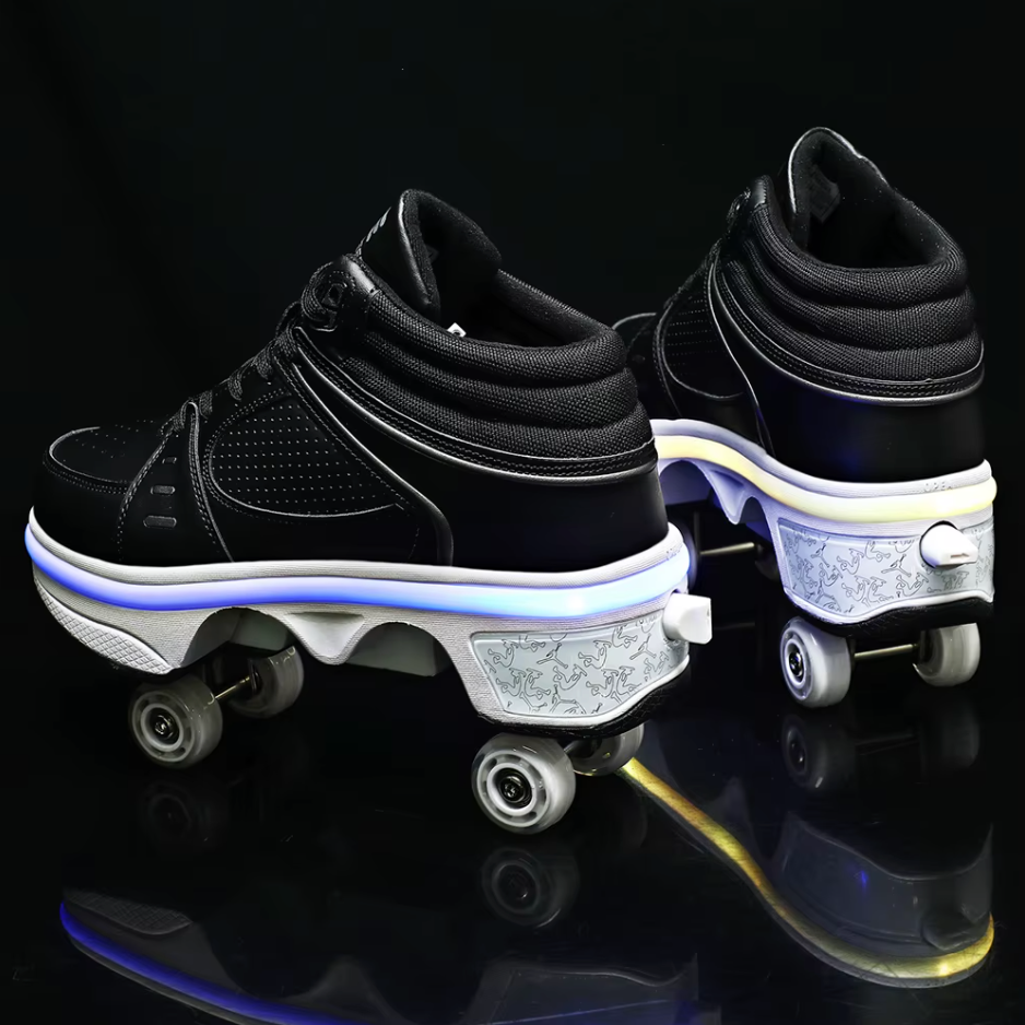 Sneakers med hjul – GlideStep 2-i-1 rullesko