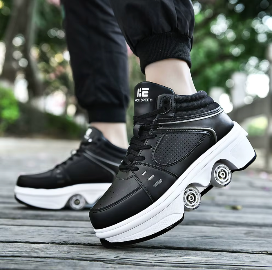 Sneakers med hjul – GlideStep 2-i-1 rullesko
