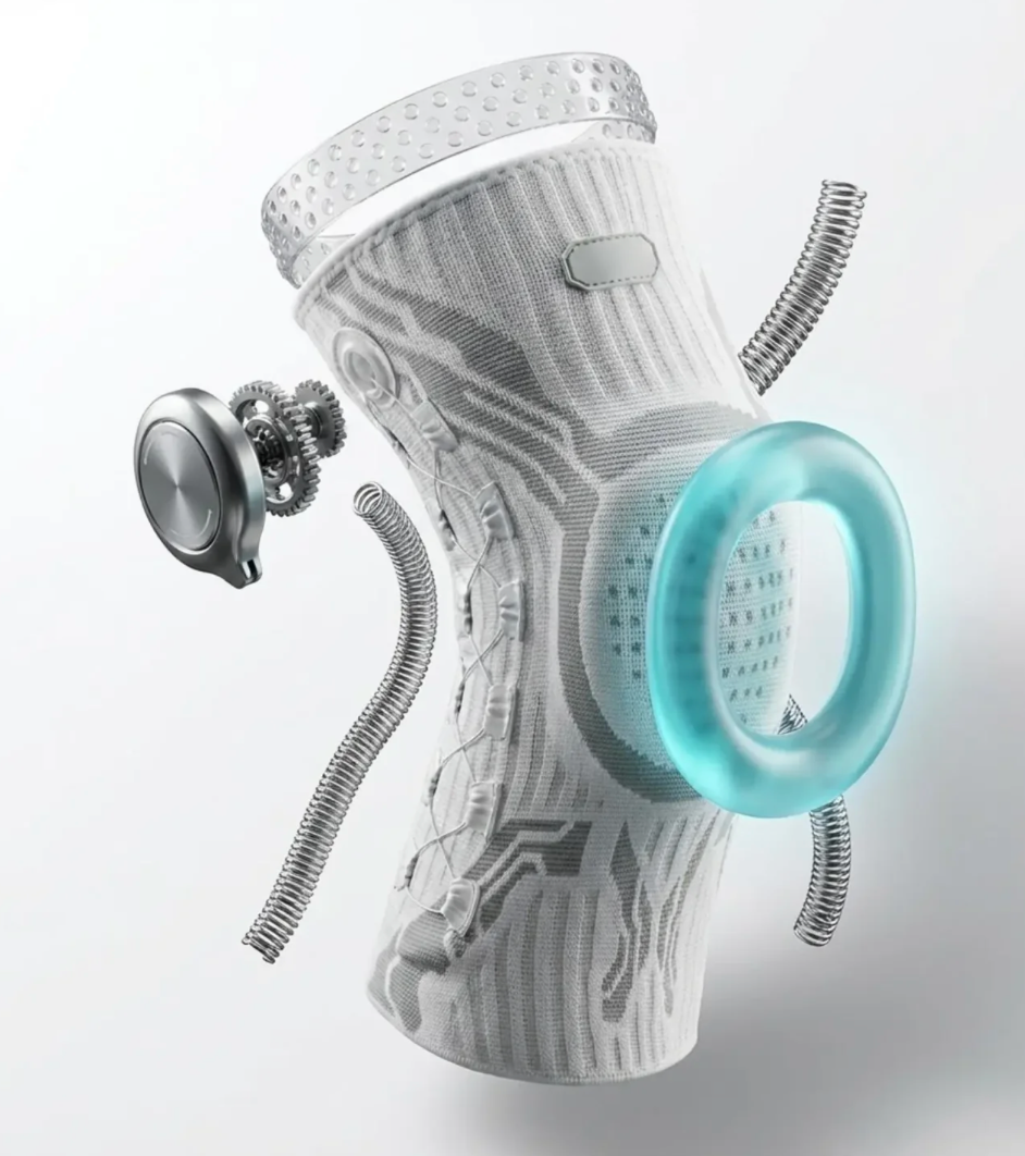 KneeFlex Pro™ – justerbart knästöd med precisionsratt