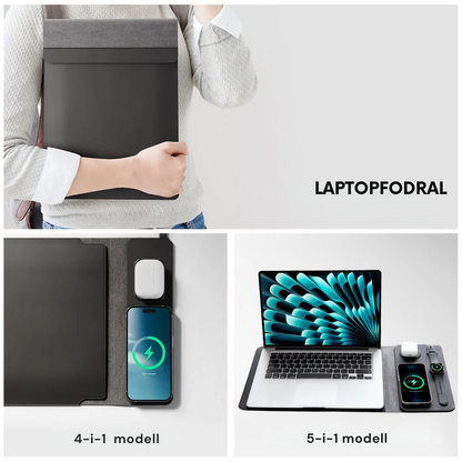 NEXA 4-i-1 Laptopfodral med trådlös laddning