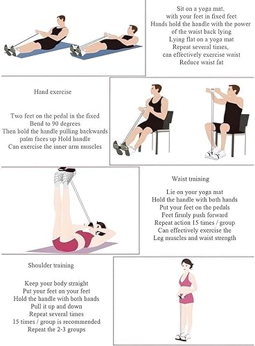 Multifunktionellt träningsband med fotloop för effektiv helkroppsträning