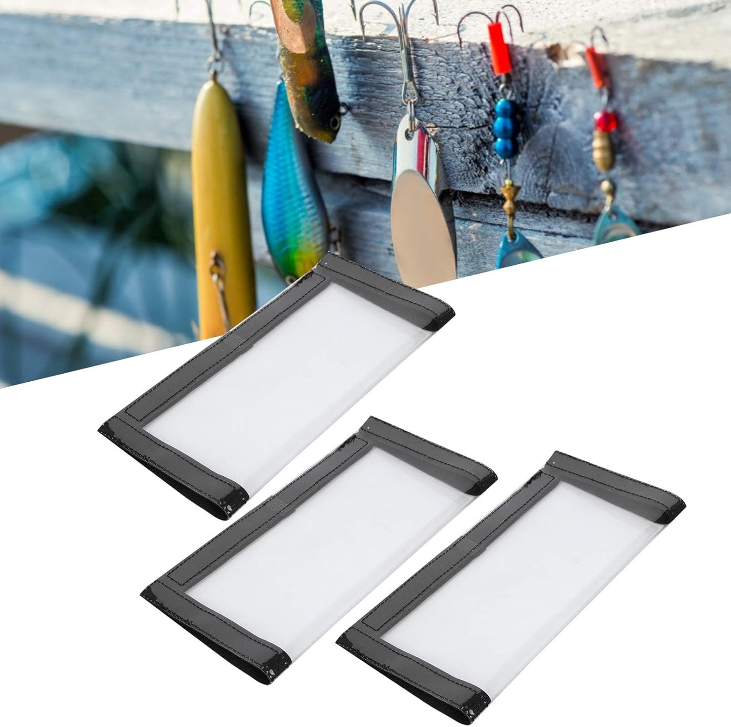 LureGuard – smart fiskeset med 5 delar; ink 2 spöhållare och 3 skyddsfodral för fiskedrag