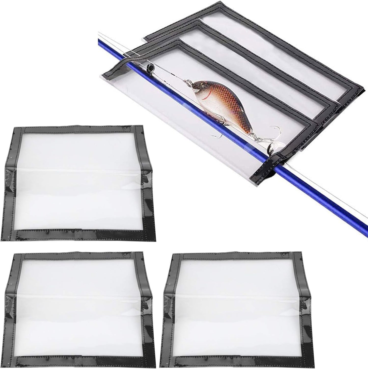 LureGuard – smart fiskeset med 5 delar; ink 2 spöhållare och 3 skyddsfodral för fiskedrag