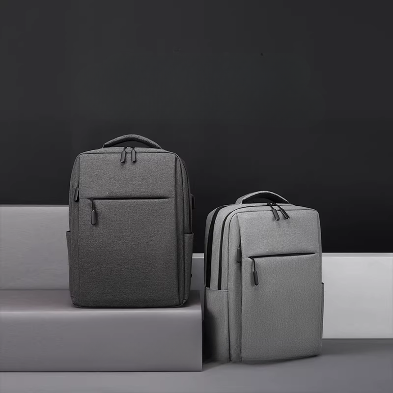 Laptoprygsæk med smart organisering og USB-port