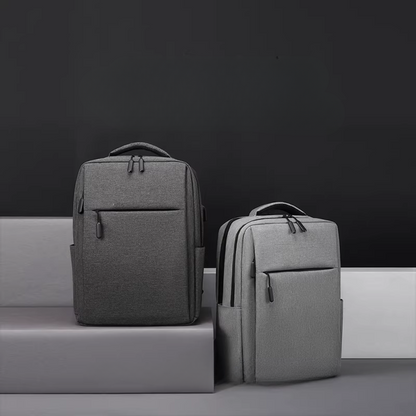 Laptoprygsæk med smart organisering og USB-port