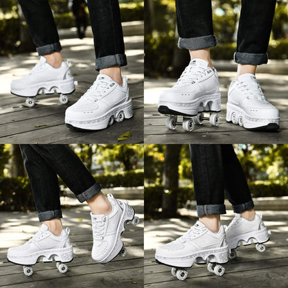 Sneakers med hjul – GlideStep 2-i-1 rullesko