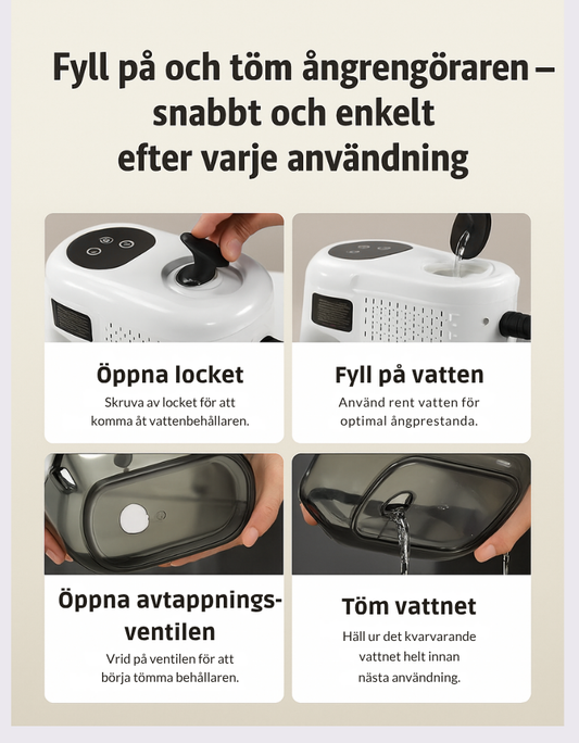 Steamster Pro 105 ° C - Steam Cleaner 3 bar