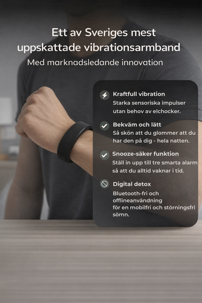 Vibrerende vækkeursarmbånd