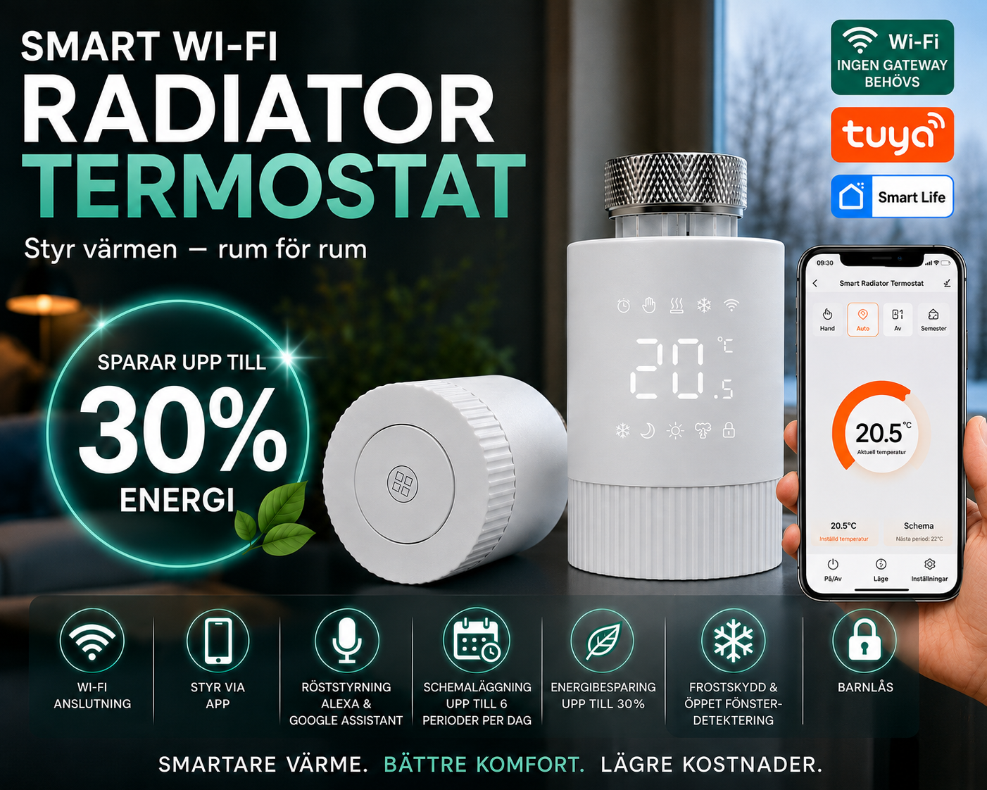 Smart Wi-Fi Radiatortermostat