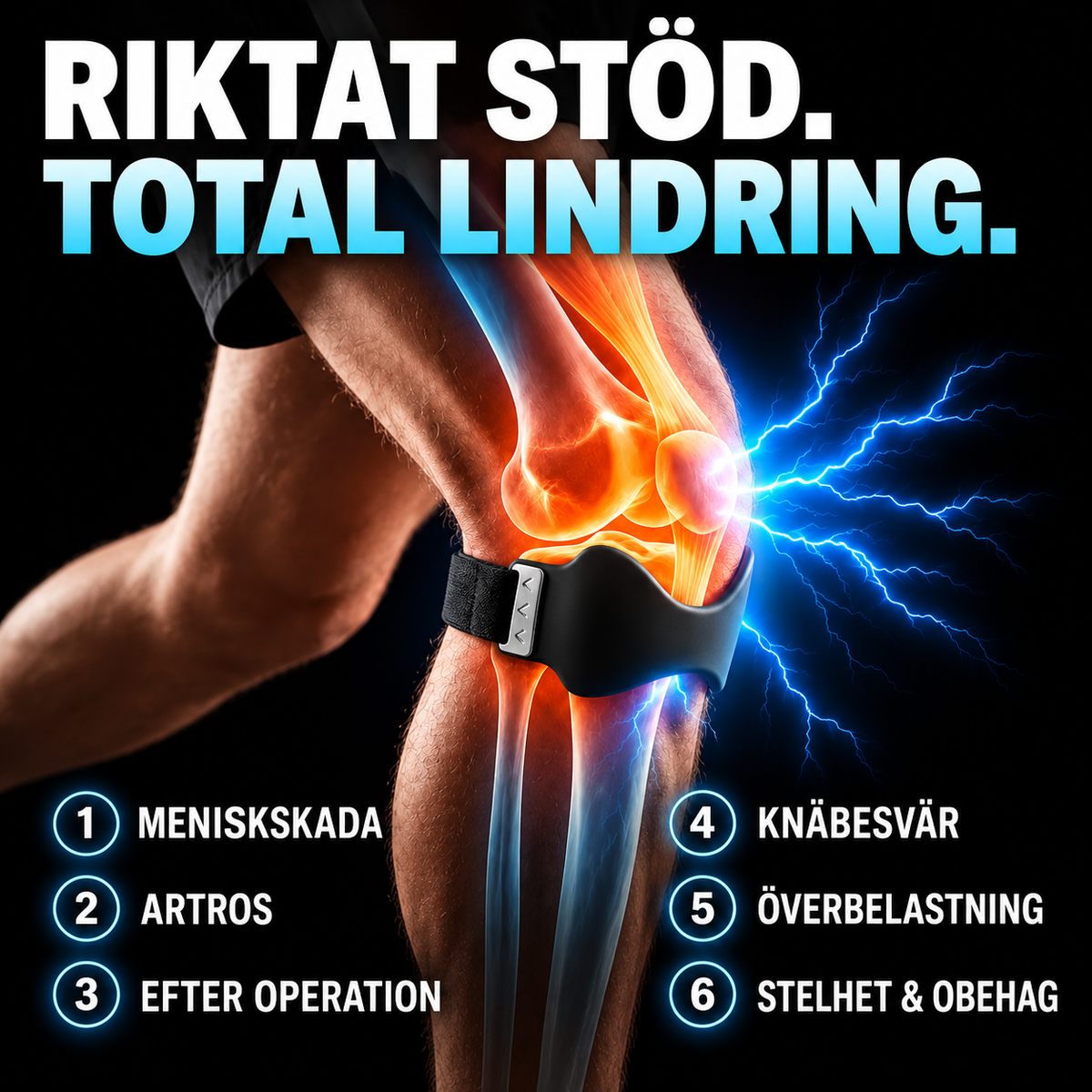 KneeBalance™ – Riktat stöd precis där knät behöver det