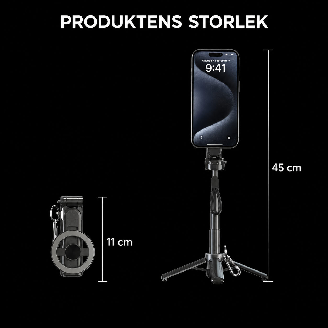 Magnetiskt mobilstativ 4-i-1