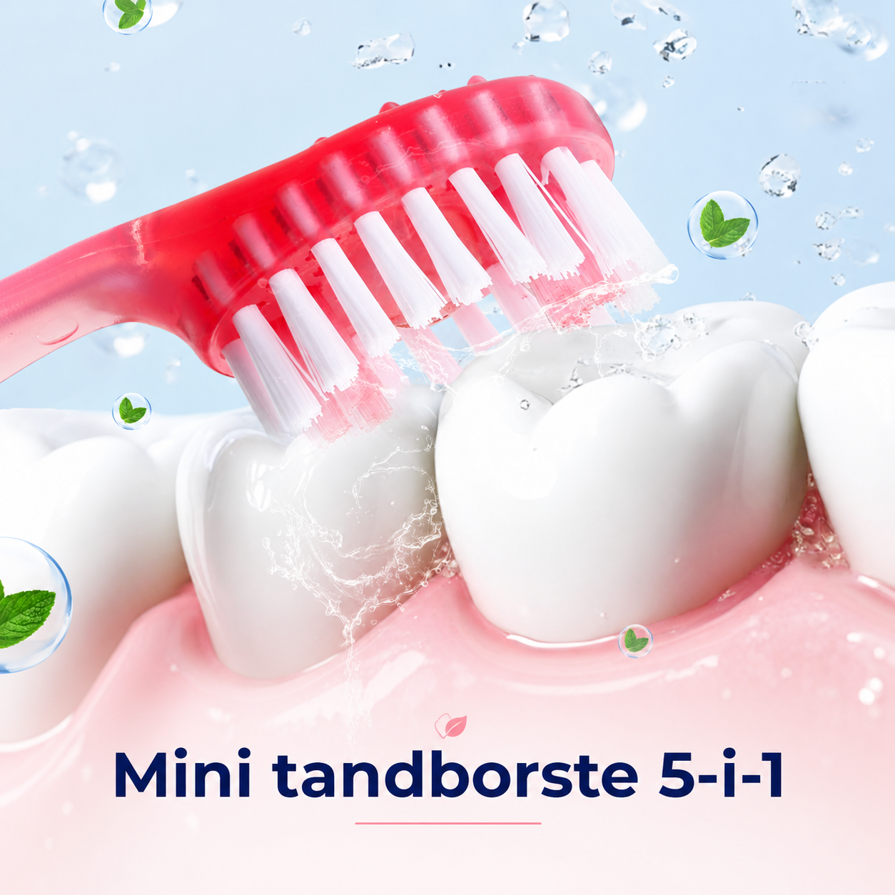Mini-tandbørste 5-i-1