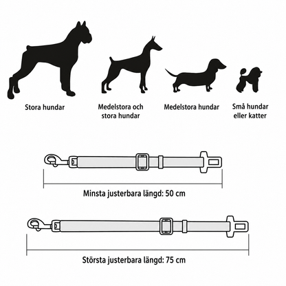 Justerbart säkerhetsbälte