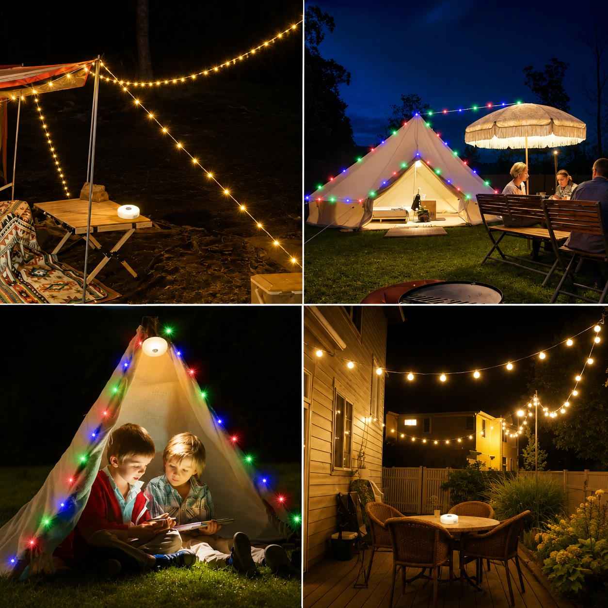 Campinglykta med Ljusslin