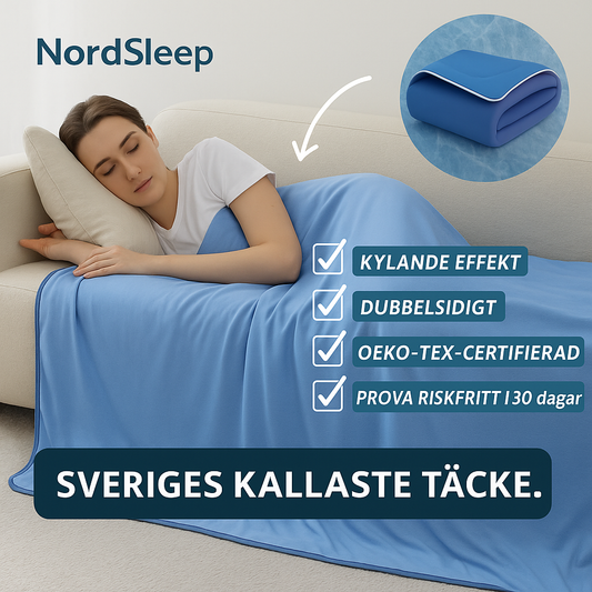 Kyltäcke med Japansk Arc-Chill Teknologi & Mjuk Bambu – NordSleep™ Premium 150×200 cm