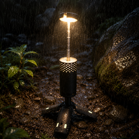 Teleskopisk campinglampe – lys, hvor du har brug for det