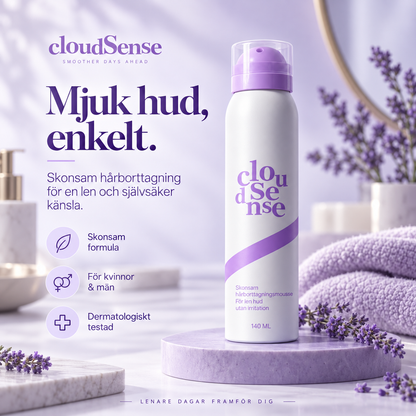 CloudSense™ Hårborttagningsmousse – 140 ml