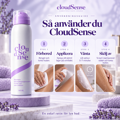 CloudSense™ Hårborttagningsmousse – 140 ml