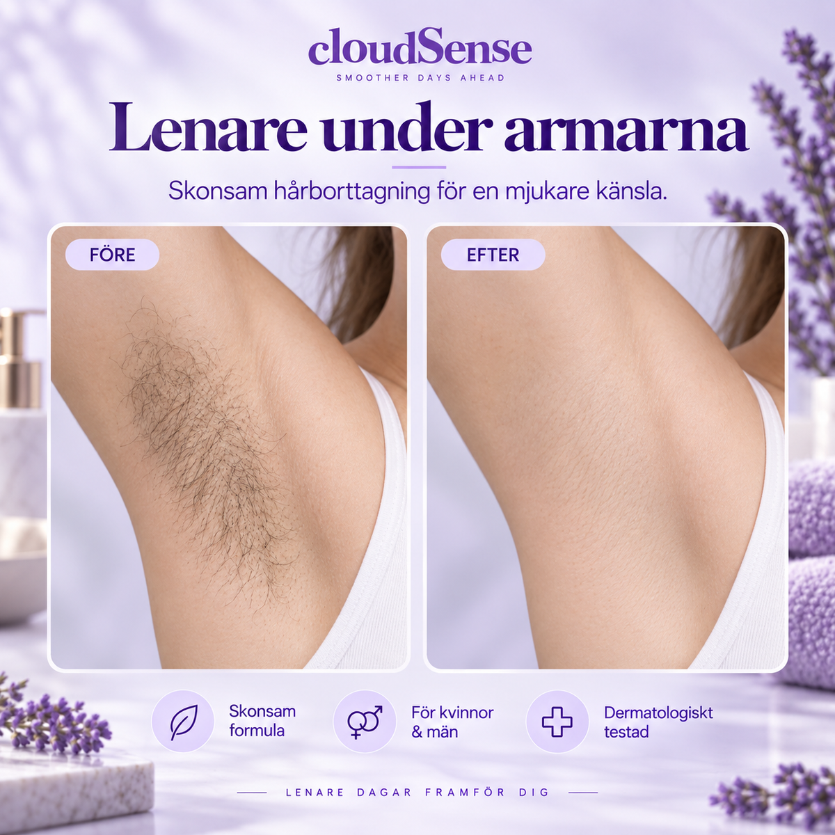 CloudSense™ Hårborttagningsmousse – 140 ml