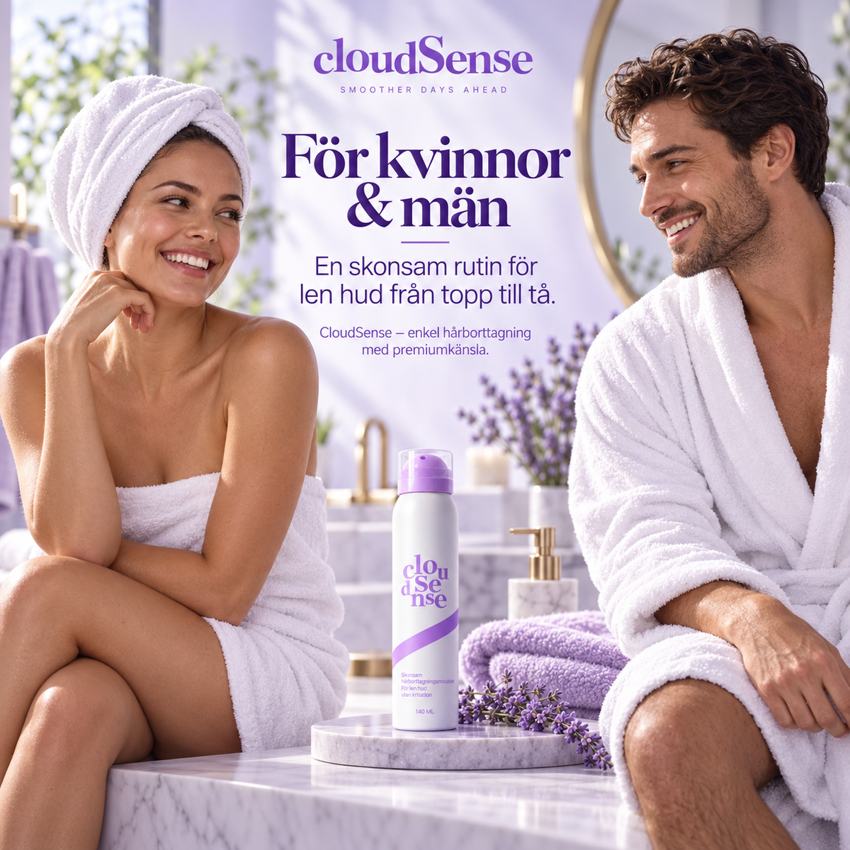 CloudSense™ Hårborttagningsmousse – 140 ml
