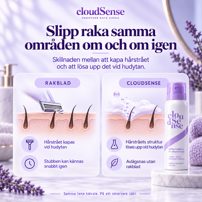 CloudSense™ Hårborttagningsmousse – 140 ml